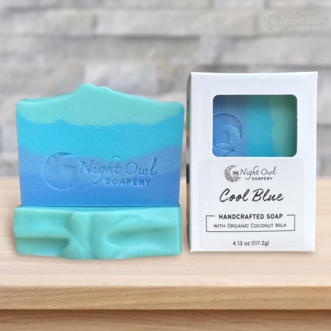 Cool Blue | Cold Process Soap | Organic Coconut Milk