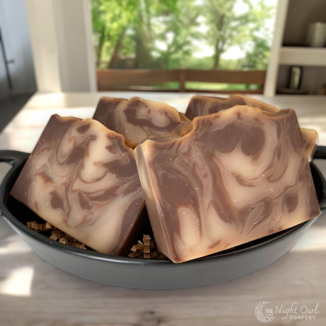 Chocolate Oats | Cold Process Soap | Organic Cocoa Powder + Colloidal Oats