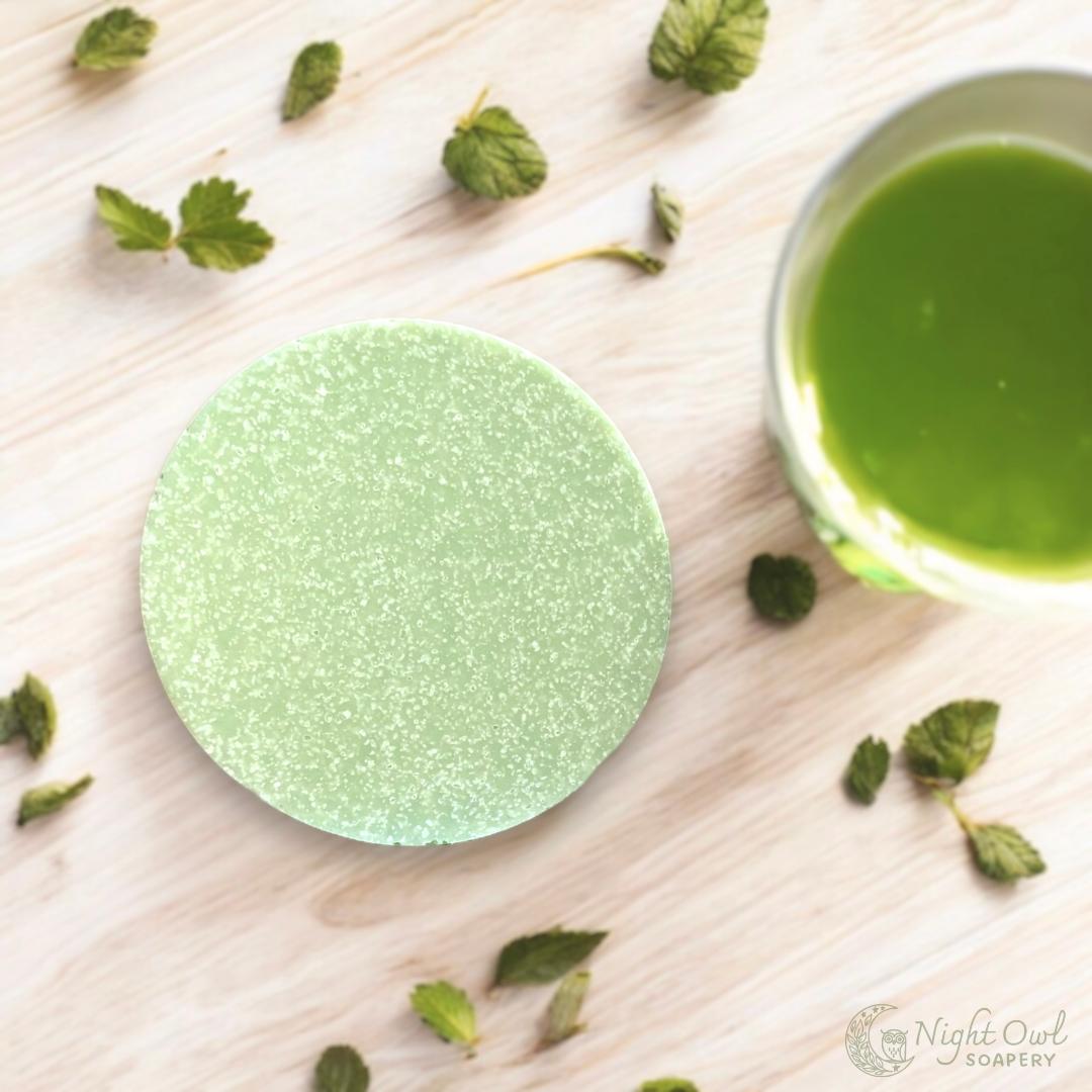 Green Tea | Cold Process Salt Bar | Green Tea + Organic Coconut Milk