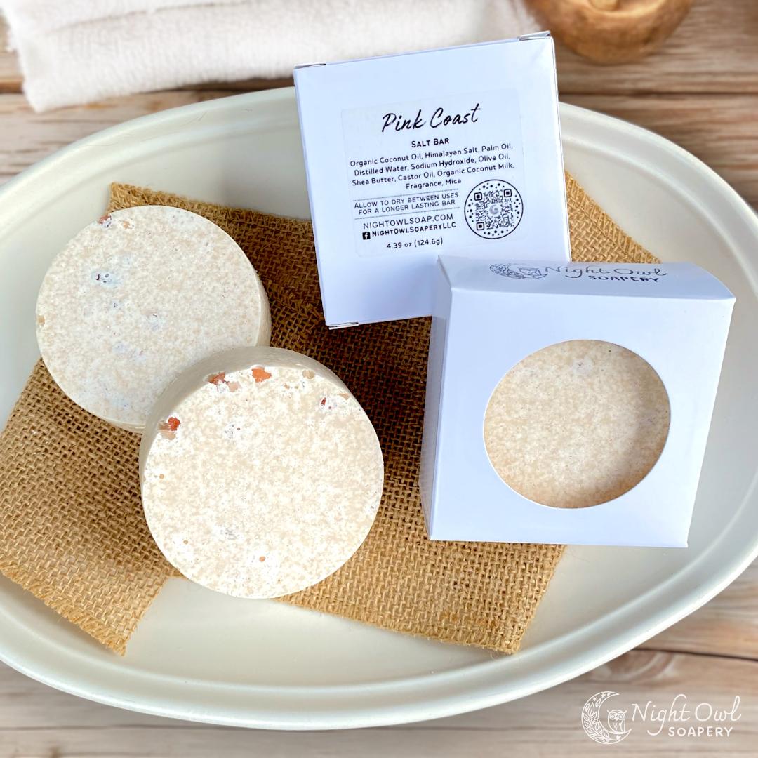 Pink Coast | Cold Process Salt Bar | Organic Coconut Milk