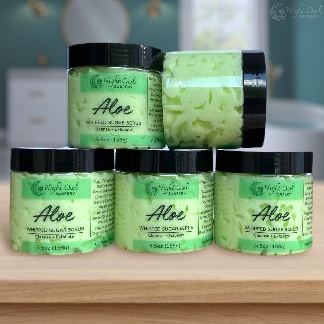 Aloe | Whipped Sugar Scrub | Pure Aloe Extract