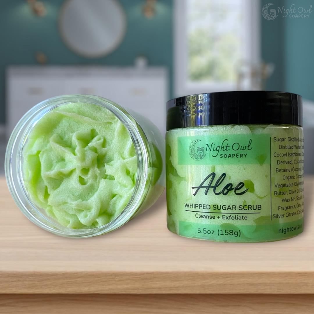 Aloe | Whipped Sugar Scrub | Pure Aloe Extract