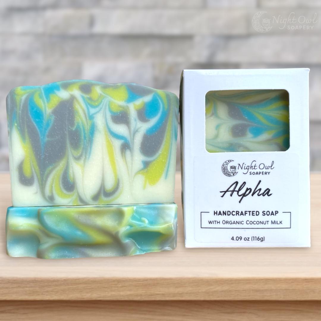 Alpha | Cold Process Soap | Organic Coconut Milk