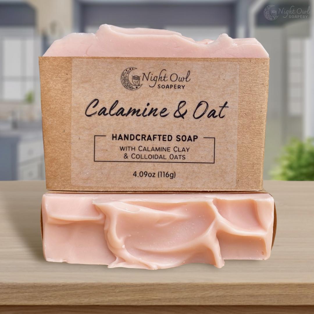 Calamine & Oat | Cold Process Soap | Calamine Clay + Colloidal Oats