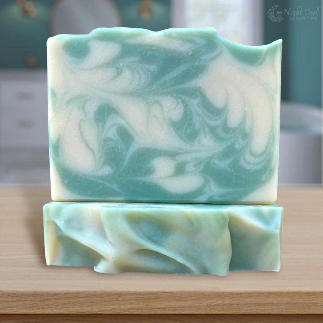 Fresh Mint & Eucalyptus | Cold Process Soap | Organic Coconut Milk