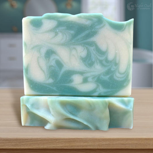 Fresh Mint & Eucalyptus | Cold Process Soap | Organic Coconut Milk