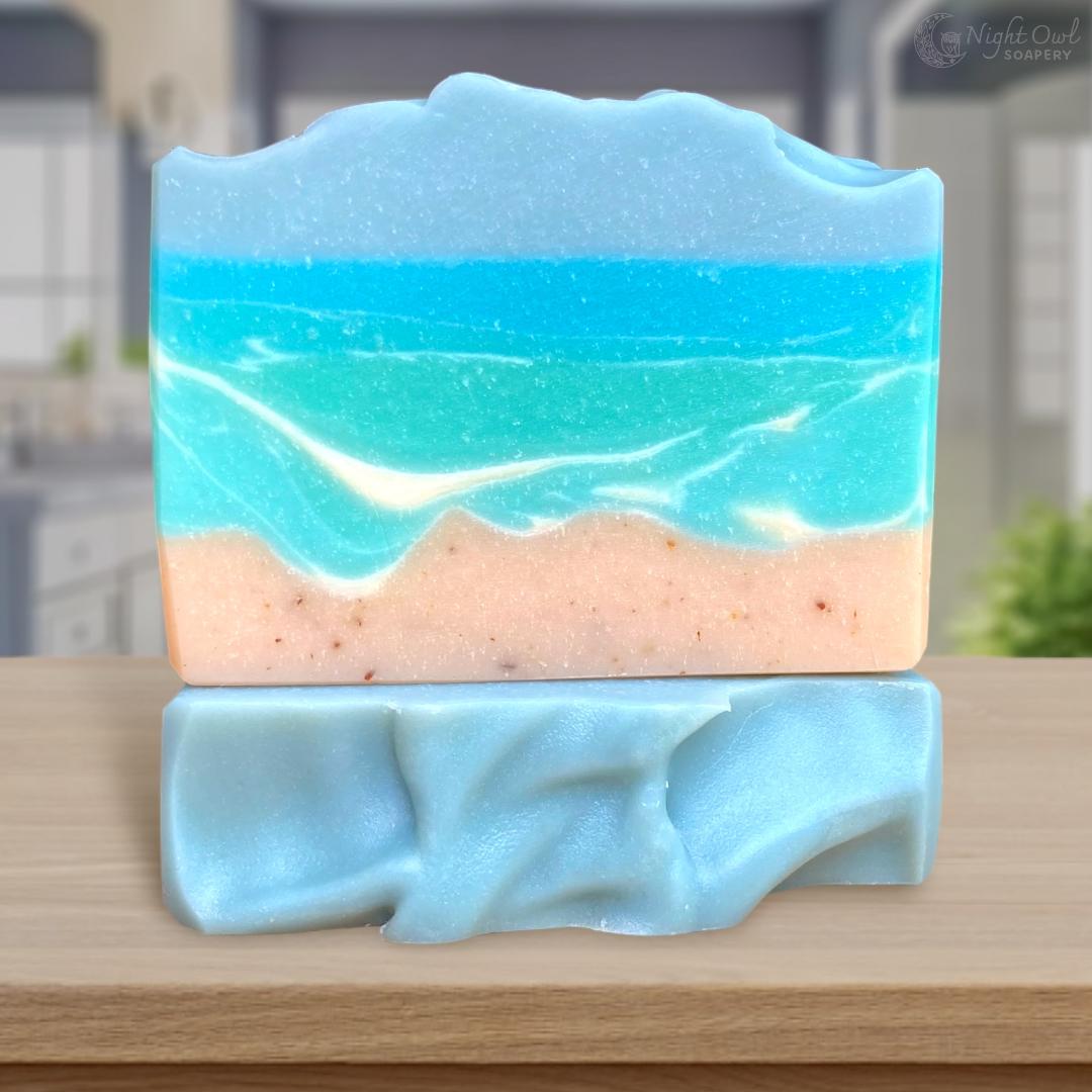 Seaside Escape | Cold Process Soap | Organic Coconut Milk + Organic Flax