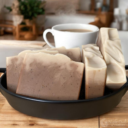 Coffee | Cold Process Soap | Coffee Grounds + Organic Coconut Milk