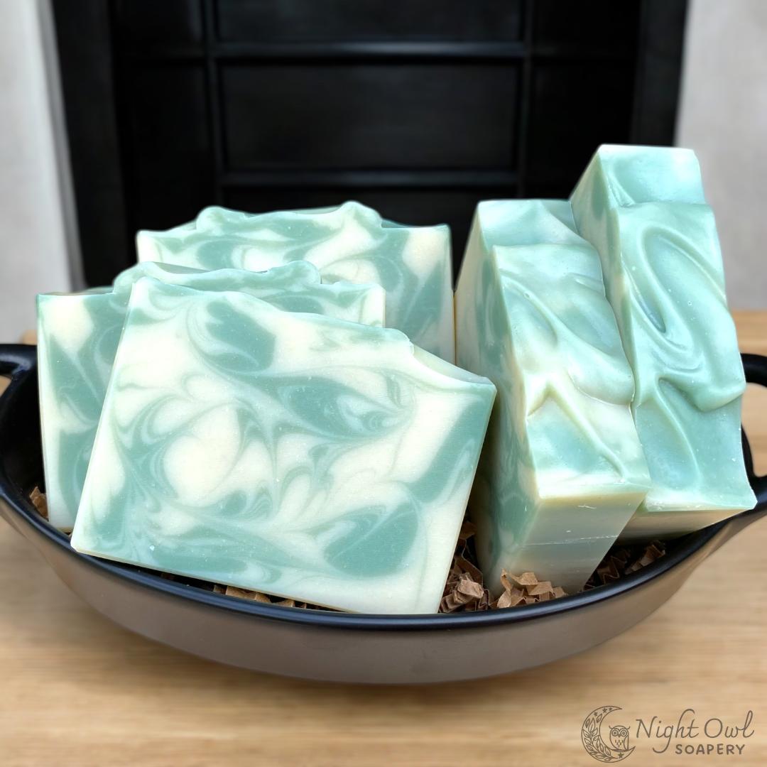 Fresh Mint & Eucalyptus | Cold Process Soap | Organic Coconut Milk