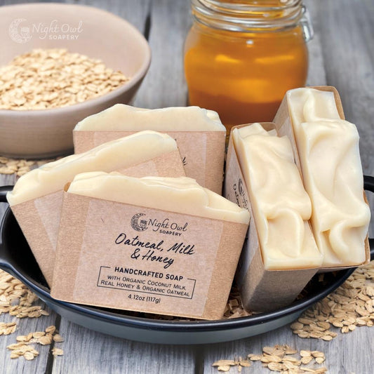 Oatmeal, Milk & Honey | Cold Process Soap | Organic Oatmeal + Organic Coconut Milk + Real Honey