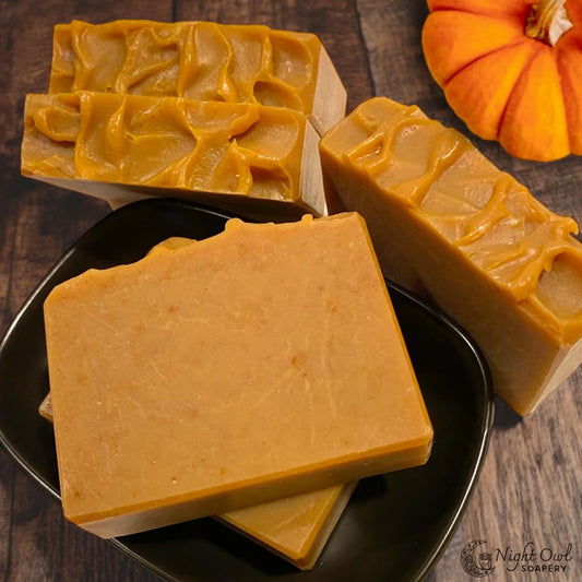 Pumpkin Spice Oatmeal | Cold Process Soap | Pumpkin Puree + Organic Oatmeal